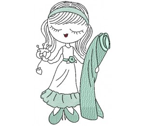 Stickdatei - Sewing Girl 6